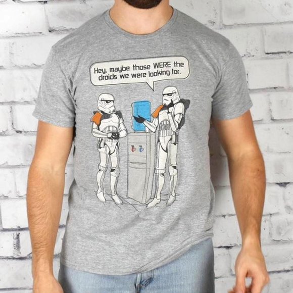 V Fifth Sun Officially Licensed Humorous Star Wars Storm Trooper Graphic Tee - Picture 4 of 4